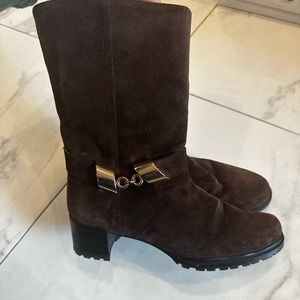 Stuart Weitzman Brown Suede Boots